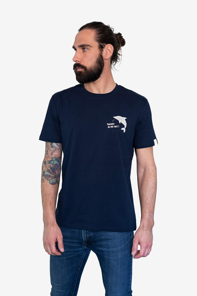 T-shirt Cult Sort Marine Homme