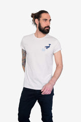T-shirt Cult Splash Blanc vintage Homme